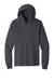 Port & Company PC54H Mens Core Cotton Long Sleeve Hooded T-Shirt Hoodie Heather Dark Grey Flat Front