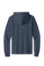 Port & Company PC54H Mens Core Cotton Long Sleeve Hooded T-Shirt Hoodie Heather Navy Blue Flat Back