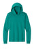 Port & Company PC54H Mens Core Cotton Long Sleeve Hooded T-Shirt Hoodie Jade Green Flat Front