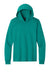 Port & Company PC54H Mens Core Cotton Long Sleeve Hooded T-Shirt Hoodie Jade Green Flat Front