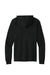 Port & Company PC54H Mens Core Cotton Long Sleeve Hooded T-Shirt Hoodie Jet Black Flat Back