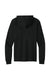 Port & Company PC54H Mens Core Cotton Long Sleeve Hooded T-Shirt Hoodie Jet Black Flat Back