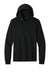 Port & Company PC54H Mens Core Cotton Long Sleeve Hooded T-Shirt Hoodie Jet Black Flat Front