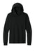 Port & Company PC54H Mens Core Cotton Long Sleeve Hooded T-Shirt Hoodie Jet Black Flat Front