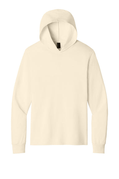 Port & Company PC54H Mens Core Cotton Long Sleeve Hooded T-Shirt Hoodie Natural Flat Front