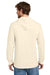 Port & Company PC54H Mens Core Cotton Long Sleeve Hooded T-Shirt Hoodie Natural Model Back