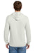 Port & Company PC54H Mens Core Cotton Long Sleeve Hooded T-Shirt Hoodie Heather Oatmeal Model Back