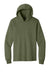 Port & Company PC54H Mens Core Cotton Long Sleeve Hooded T-Shirt Hoodie Heather Olive Drab Green Flat Front