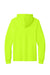 Port & Company PC54H Mens Core Cotton Long Sleeve Hooded T-Shirt Hoodie Safety Green Flat Back