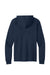 Port & Company PC54H Mens Core Cotton Long Sleeve Hooded T-Shirt Hoodie True Navy Blue Flat Back