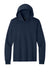 Port & Company PC54H Mens Core Cotton Long Sleeve Hooded T-Shirt Hoodie True Navy Blue Flat Front