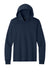 Port & Company PC54H Mens Core Cotton Long Sleeve Hooded T-Shirt Hoodie True Navy Blue Flat Front