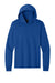 Port & Company PC54H Mens Core Cotton Long Sleeve Hooded T-Shirt Hoodie True Royal Blue Flat Front