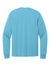 Port & Company PC54LS Mens Core Long Sleeve Crewneck T-Shirt Aquatic Blue Flat Back