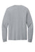 Port & Company PC54LS Mens Core Long Sleeve Crewneck T-Shirt Heather Grey Flat Back