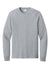 Port & Company PC54LS Mens Core Long Sleeve Crewneck T-Shirt Heather Grey Flat Front
