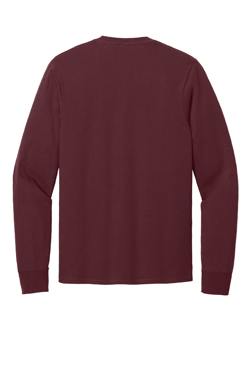 Port & Company PC54LS Mens Core Long Sleeve Crewneck T-Shirt Athletic Maroon Flat Back