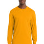 Port & Company Mens Core Long Sleeve Crewneck T-Shirt - Gold