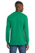 Port & Company PC54LS Mens Core Long Sleeve Crewneck T-Shirt Kelly Green Model Back