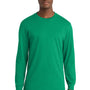 Port & Company Mens Core Long Sleeve Crewneck T-Shirt - Kelly Green