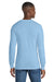 Port & Company PC54LS Mens Core Long Sleeve Crewneck T-Shirt Light Blue Model Back