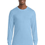 Port & Company Mens Core Long Sleeve Crewneck T-Shirt - Light Blue