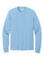 Port & Company PC54LS Mens Core Long Sleeve Crewneck T-Shirt Light Blue Flat Front