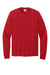 Port & Company PC54LS Mens Core Long Sleeve Crewneck T-Shirt Red Flat Front
