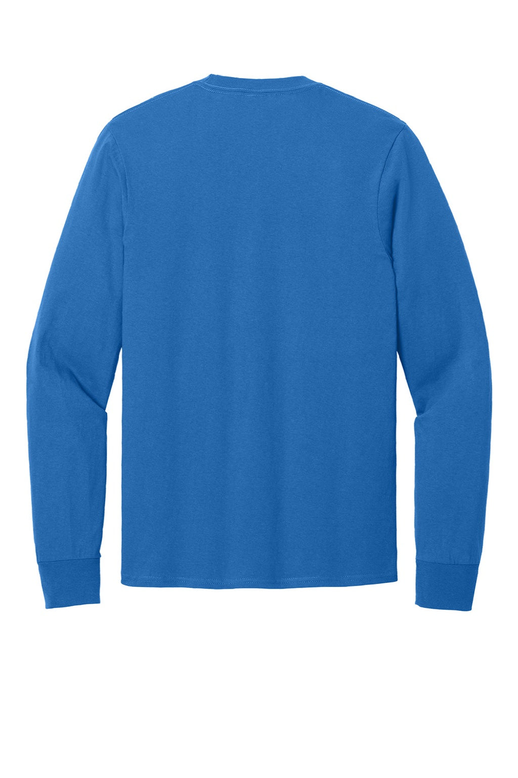 Port & Company PC54LS Mens Core Long Sleeve Crewneck T-Shirt Royal Blue Flat Back