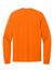 Port & Company PC54LS Mens Core Long Sleeve Crewneck T-Shirt Safety Orange Flat Back