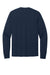 Port & Company PC54LS Mens Core Long Sleeve Crewneck T-Shirt True Navy Blue Flat Back