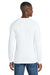 Port & Company PC54LS Mens Core Long Sleeve Crewneck T-Shirt White Model Back