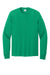 Port & Company PC54LS Mens Core Long Sleeve Crewneck T-Shirt Kelly Green Flat Front