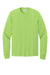 Port & Company PC54LS Mens Core Long Sleeve Crewneck T-Shirt Lime Green Flat Front