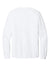 Port & Company PC54LS Mens Core Long Sleeve Crewneck T-Shirt White Flat Back