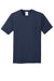 Port & Company PC54P Mens Core Short Sleeve Crewneck T-Shirt w/ Pocket Navy Blue Flat Front