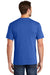 Port & Company PC54P Mens Core Short Sleeve Crewneck T-Shirt w/ Pocket Royal Blue Model Back