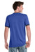 Port & Company PC54R Mens Core Ringer Short Sleeve Crewneck T-Shirt Heather Royal Blue/Navy Blue Model Back