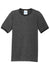 Port & Company PC54R Mens Core Ringer Short Sleeve Crewneck T-Shirt Heather Dark Grey/Jet Black Flat Front