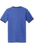 Port & Company PC54R Mens Core Ringer Short Sleeve Crewneck T-Shirt Heather Royal Blue/Navy Blue Flat Back