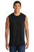 Port & Company PC54SL Mens Core Tank Top Jet Black Model Front