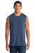 Port & Company PC54SL Mens Core Tank Top Navy Blue Model Front