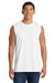 Port & Company PC54SL Mens Core Tank Top White Model Front