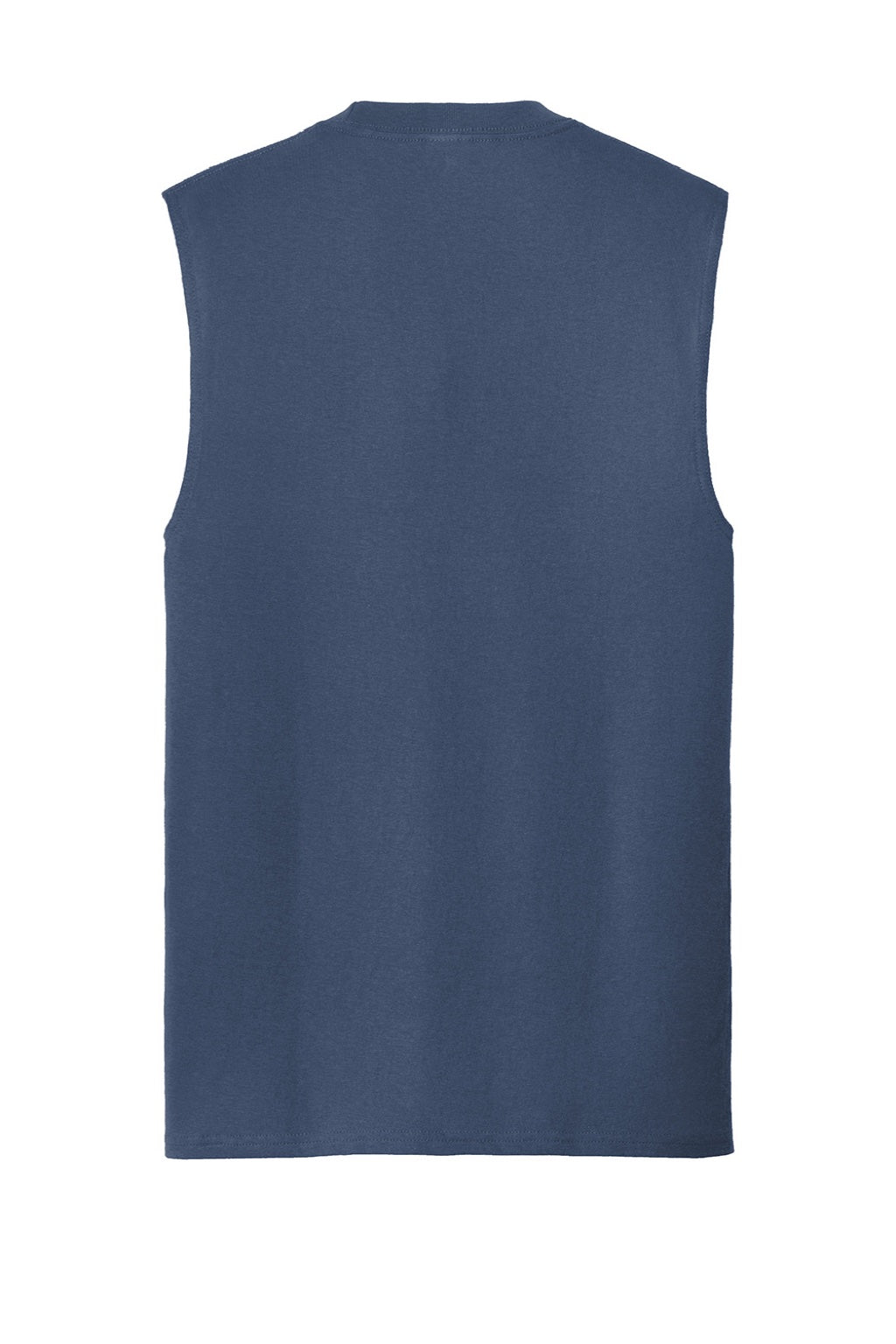 Port & Company PC54SL Mens Core Tank Top Navy Blue Flat Back