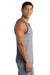 Port & Company PC54TT Mens Core Tank Top Heather Grey/Jet Black Model Side
