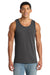 Port & Company PC54TT Mens Core Tank Top Charcoal Grey Model Front