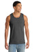 Port & Company PC54TT Mens Core Tank Top Heather Dark Grey Model Front