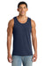 Port & Company PC54TT Mens Core Tank Top Navy Blue Model Front
