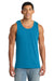 Port & Company PC54TT Mens Core Tank Top Neon Blue Model Front