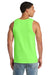 Port & Company PC54TT Mens Core Tank Top Neon Green Model Back